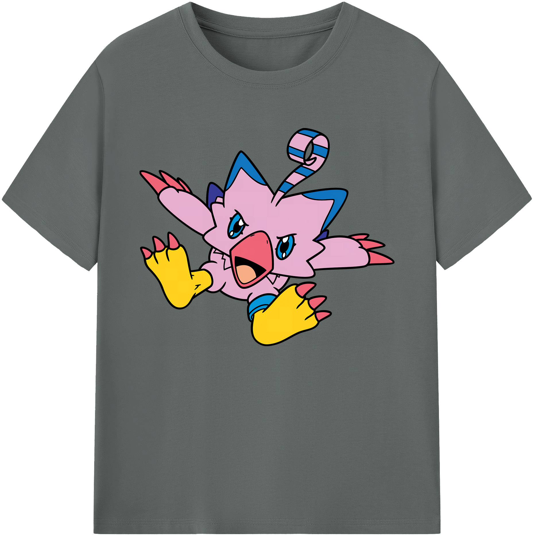 （画像用） Digimon デジタルモンスター/デジモン 綿100％ メンズ半袖Tシャツ｜肌触りやわらか＆通気性
